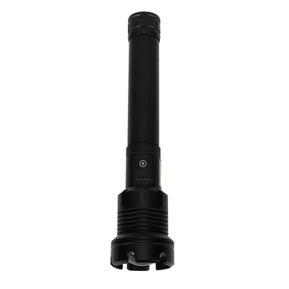 LED Flashlight with COB USB Charging Zoomable Telescopic Flashlight Red White Portable Light