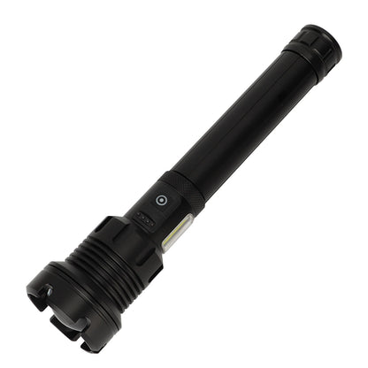 LED Flashlight with COB USB Charging Zoomable Telescopic Flashlight Red White Portable Light