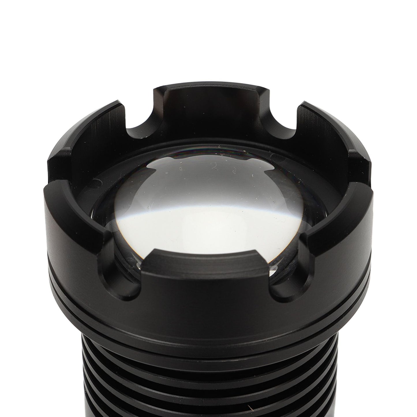LED Flashlight with COB USB Charging Zoomable Telescopic Flashlight Red White Portable Light