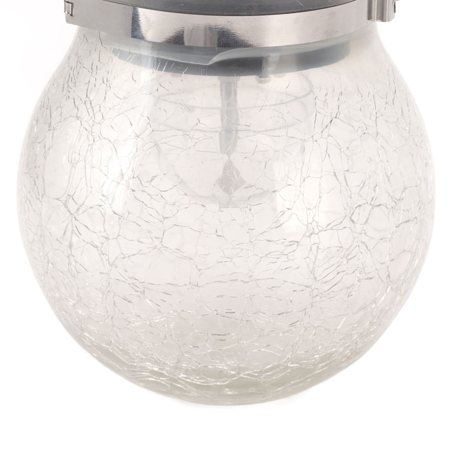 2Pcs Solar Glass Ball Waterproof Automatic LED Rotating Cracked Lantern Light for Lawn Terrace Outdoor