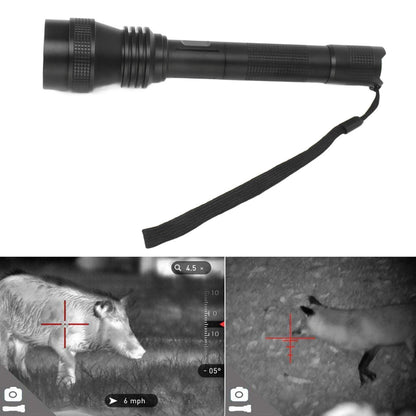 IR Flashlight Zoomable Waterproof Night Vision 850nm Infrared Flashlight for Camera Goggles Outdoor Adventure