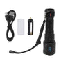 Rechargeable LED Flashlights 10000LM 5 Modes Super Bright Waterproof Flashlights with Fluorescent Strip for Emergency