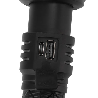 Rechargeable LED Flashlights 10000LM 5 Modes Super Bright Waterproof Flashlights with Fluorescent Strip for Emergency