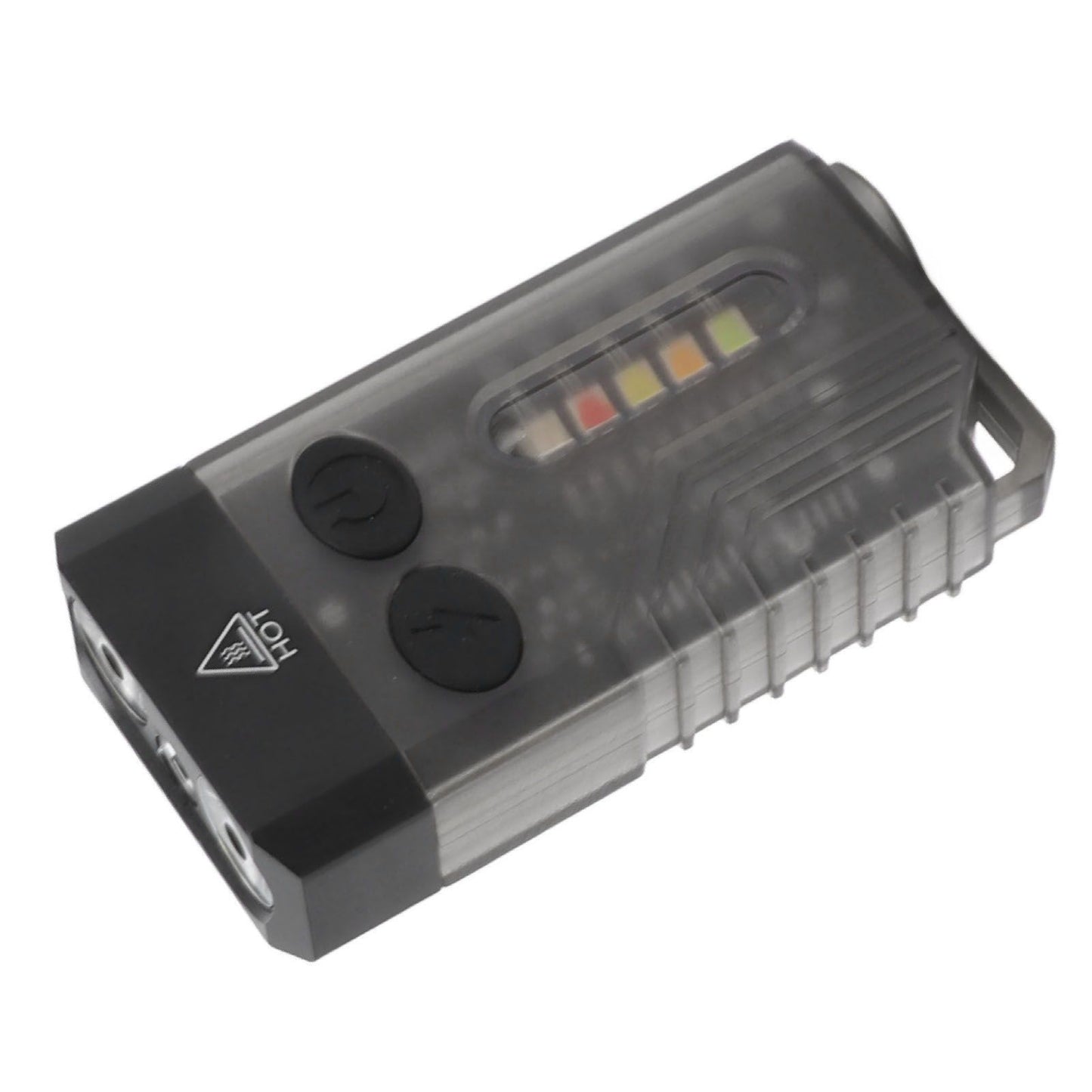 Mini Flashlight Portable Rechargeable Buzzer Alarm Keychain Light for Camping Hiking Outdoor Violet 365NM