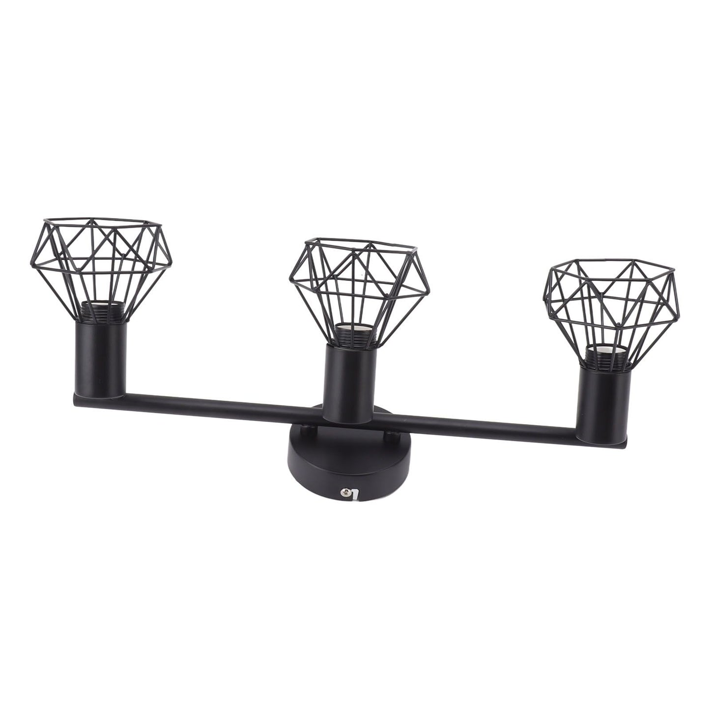3 Light Track Lighting Kit Rotatable Heads Matte Black Finish Modern Fashionable Ceiling Spotlight 85‑265V