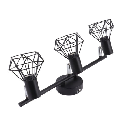 3 Light Track Lighting Kit Rotatable Heads Matte Black Finish Modern Fashionable Ceiling Spotlight 85‑265V