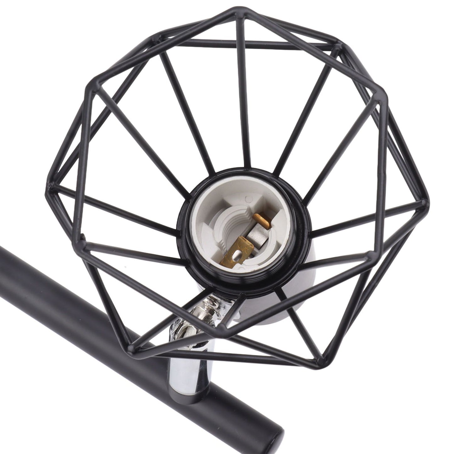 3 Light Track Lighting Kit Rotatable Heads Matte Black Finish Modern Fashionable Ceiling Spotlight 85‑265V