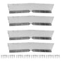 4pcs Gutter Valley Splash Guards Aluminum Rain Gutter Valley Roofing Gutter Guards Or House Shingle Roofs Corner