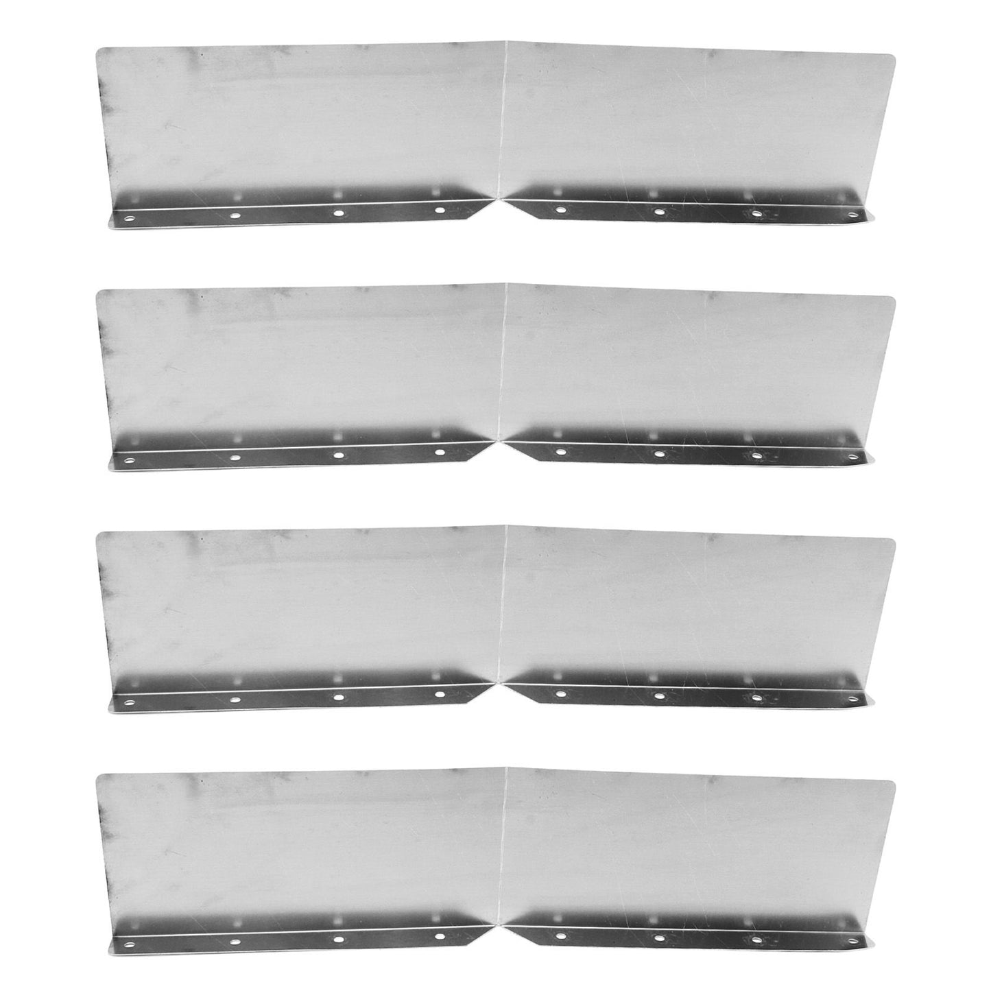 4pcs Gutter Valley Splash Guards Aluminum Rain Gutter Valley Roofing Gutter Guards Or House Shingle Roofs Corner