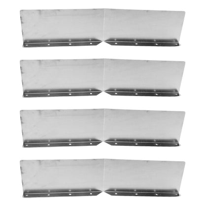 4pcs Gutter Valley Splash Guards Aluminum Rain Gutter Valley Roofing Gutter Guards Or House Shingle Roofs Corner
