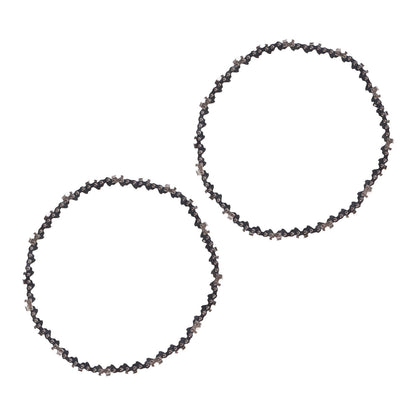 2PCS 8 Inch Chainsaw Chain High Hardness Manganese Steel Mini Chainsaw Chain for Chainsaw Accessories