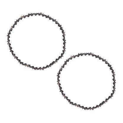 2PCS 8 Inch Chainsaw Chain High Hardness Manganese Steel Mini Chainsaw Chain for Chainsaw Accessories