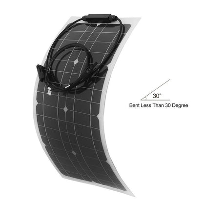 100W 100 Watt Portable Solar Panel Flexible Outdoor RV Boat Solar Panel Power Supply