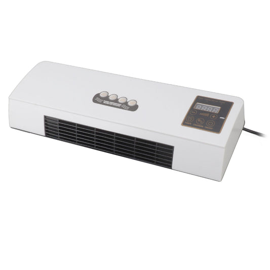 1800W Electric Space Heater for Indoor with Remote Wall Mounted Heater Fan Combo Low Noise Timing Function for Home Office 220V Prise UA