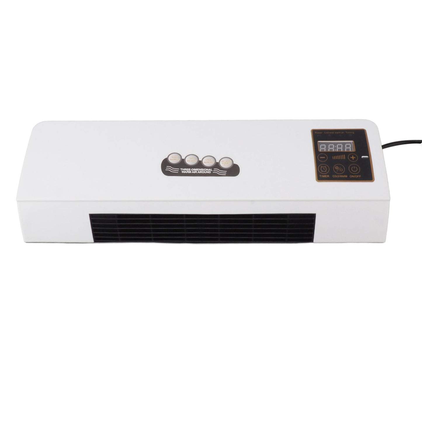 1800W Electric Space Heater for Indoor with Remote Wall Mounted Heater Fan Combo Low Noise Timing Function for Home Office 220V Prise UA