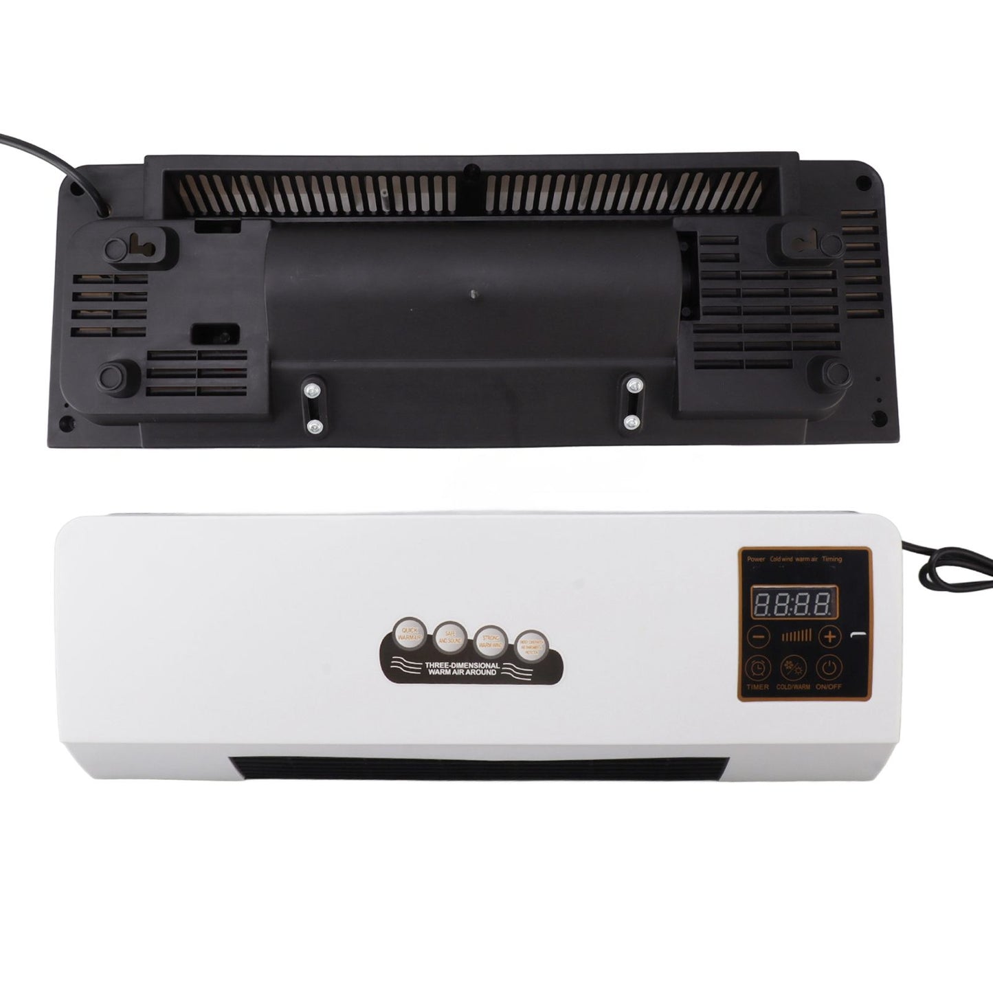 1800W Electric Space Heater for Indoor with Remote Wall Mounted Heater Fan Combo Low Noise Timing Function for Home Office 220V Prise UA