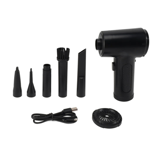 Air Duster With LED Light Cordless 68W High Power Simple Operation 3 Gears Dust Blower for Computer Keyboard Car Electric Devices