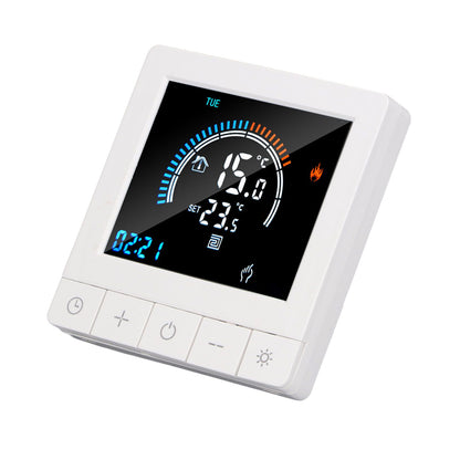 Programmable Smart Thermostat Electric Heating Smart Thermostat Digital LCD Display Temperature Controller for Home Hotels AC 90V‑240V 16A WiFi Style
