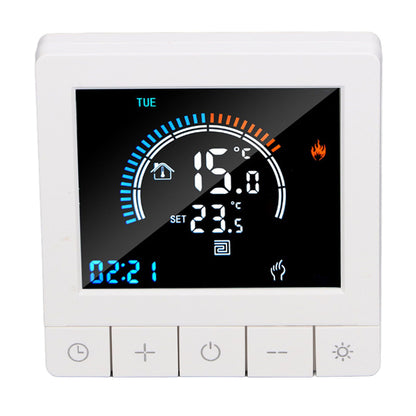 Programmable Smart Thermostat Electric Heating Smart Thermostat Digital LCD Display Temperature Controller for Home Hotels AC 90V‑240V 16A WiFi Style