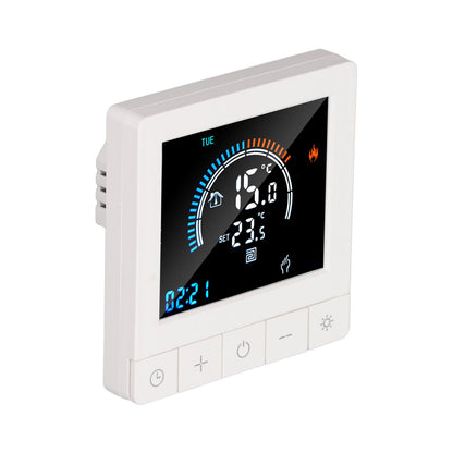 Programmable Smart Thermostat Electric Heating Smart Thermostat Digital LCD Display Temperature Controller for Home Hotels AC 90V‑240V 16A WiFi Style