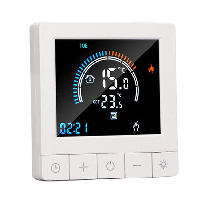 Programmable Smart Thermostat Electric Heating Smart Thermostat Digital LCD Display Temperature Controller for Home Hotels AC 90V‑240V 16A Regular Style