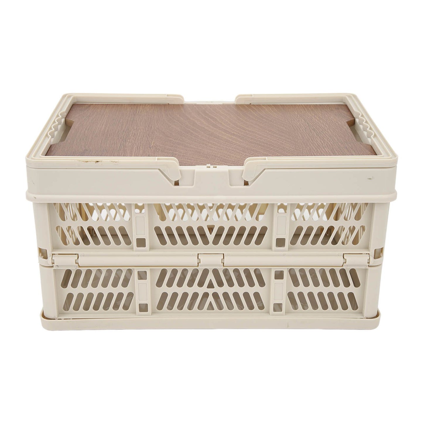 Camping Picnic Basket Foldable Large Capacity Multifunction Handheld Camping Storage Basket Camping Storage Box Grey White S