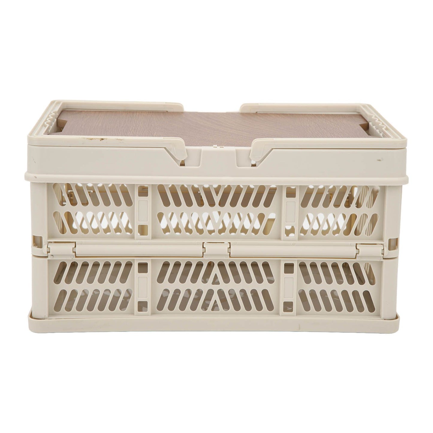 Camping Picnic Basket Foldable Large Capacity Multifunction Handheld Camping Storage Basket Camping Storage Box Grey White S