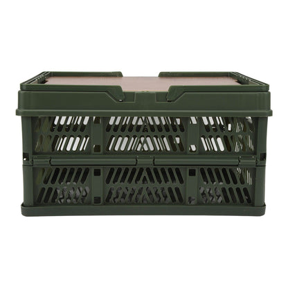 Camping Picnic Basket Foldable Large Capacity Multifunction Handheld Camping Storage Basket Camping Storage Box Green M