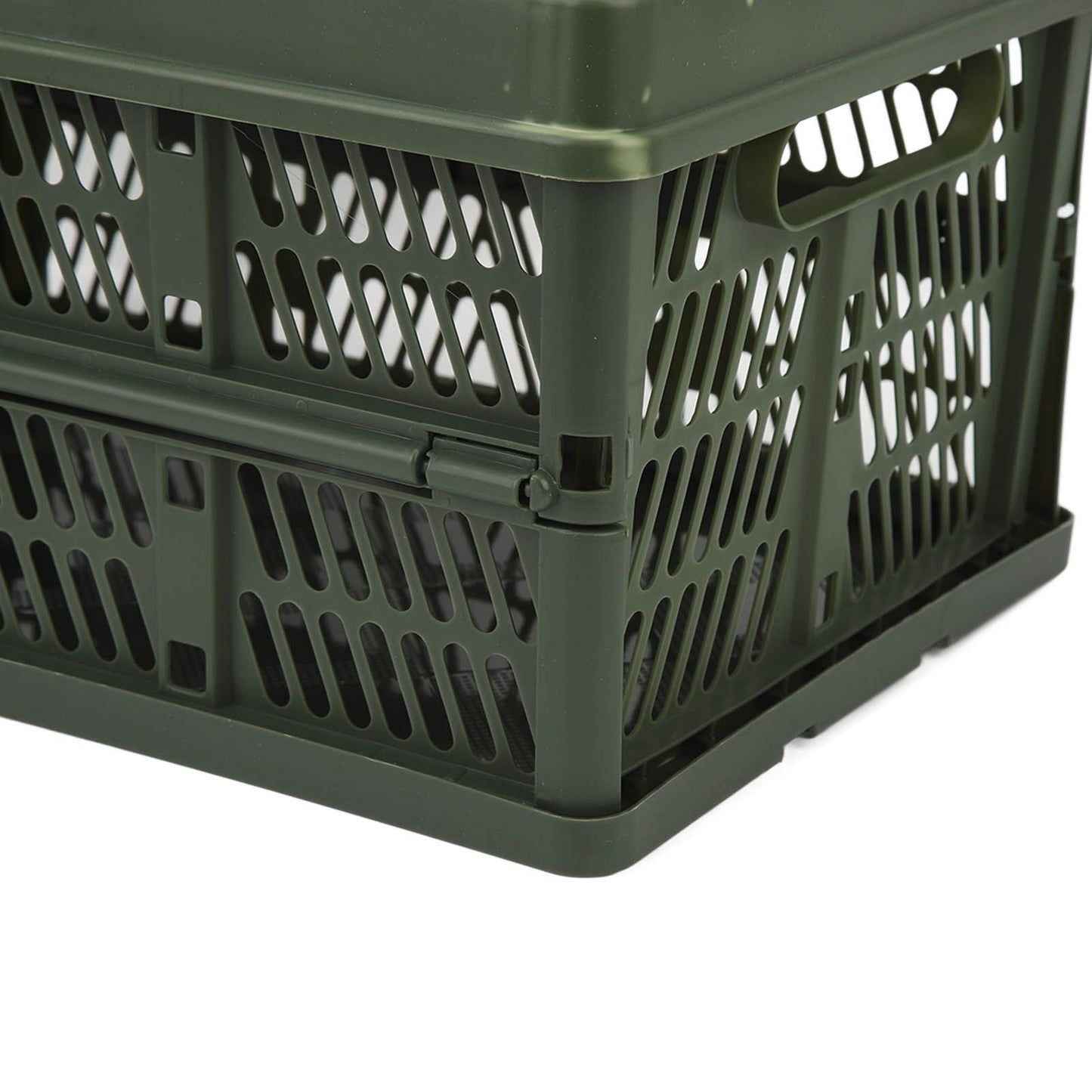 Camping Picnic Basket Foldable Large Capacity Multifunction Handheld Camping Storage Basket Camping Storage Box Green M