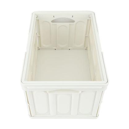 Camp Box Outdoor Camping Portable Storage Box with Handle Removable Foldable Camping Portable Wooden Lid Storage Box S