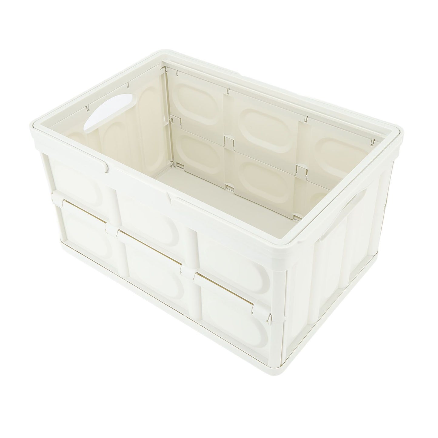 Camp Box Outdoor Camping Portable Storage Box with Handle Removable Foldable Camping Portable Wooden Lid Storage Box S