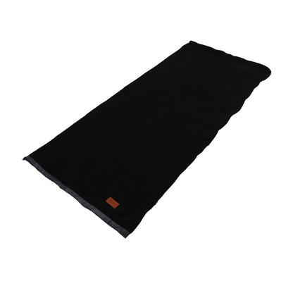 Sleeping Bag Liner Super Thick Fleece Soft Sleeping Bag Liner Blanket for Camping Travel Backpacking Black
