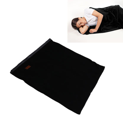 Sleeping Bag Liner Super Thick Fleece Soft Sleeping Bag Liner Blanket for Camping Travel Backpacking Black