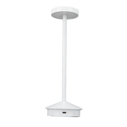Rechargeable LED Table Lamp 2000mAh Cordless Battery Operated Metal Bedside USB C Desk Light Portable 3 Modes Dimmable White