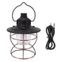 LED Camping Lantern Portable 3 Light Modes USB Charge Stepless Dimming LED Vintage Lantern for Hiking Camping Emergency