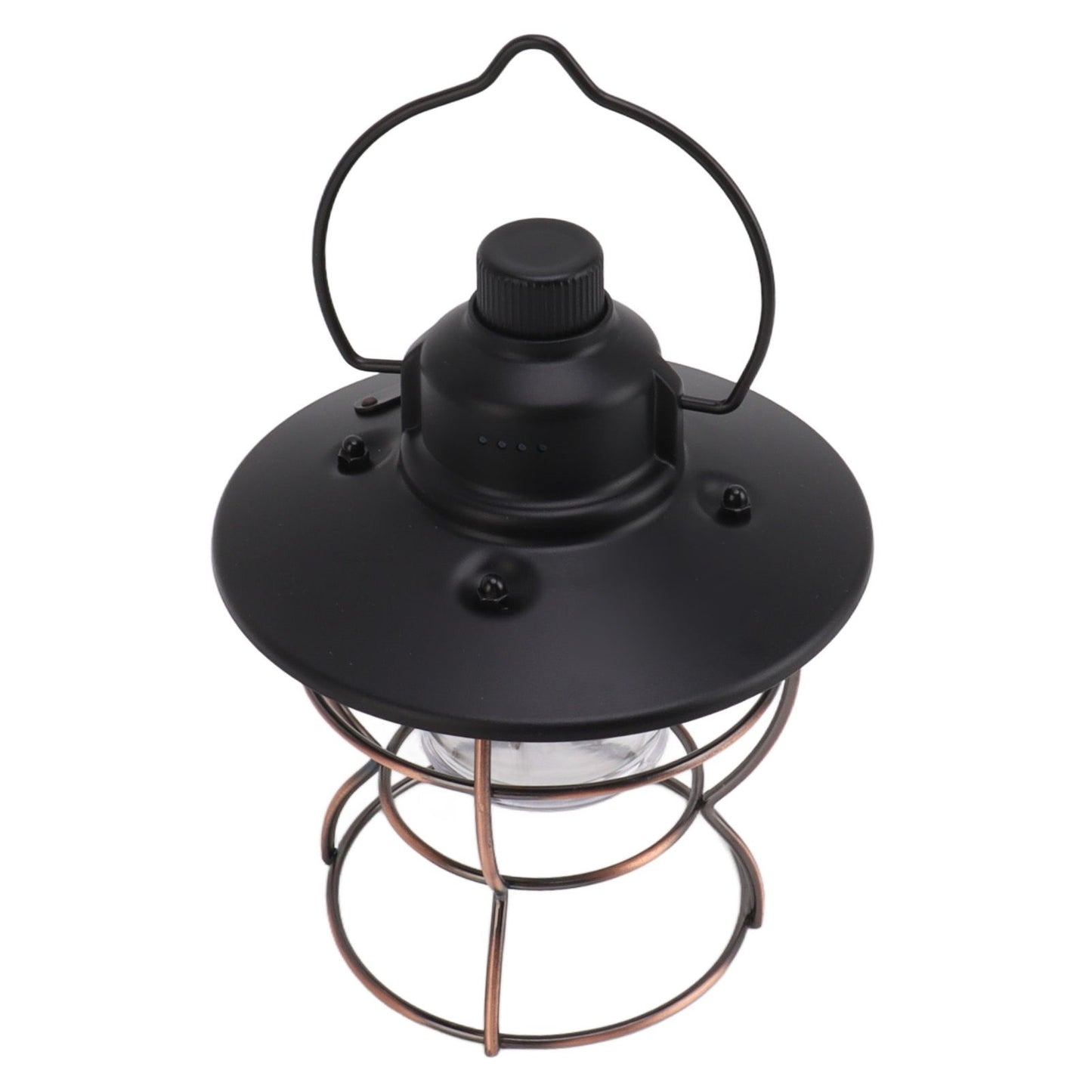 LED Camping Lantern Portable 3 Light Modes USB Charge Stepless Dimming LED Vintage Lantern for Hiking Camping Emergency