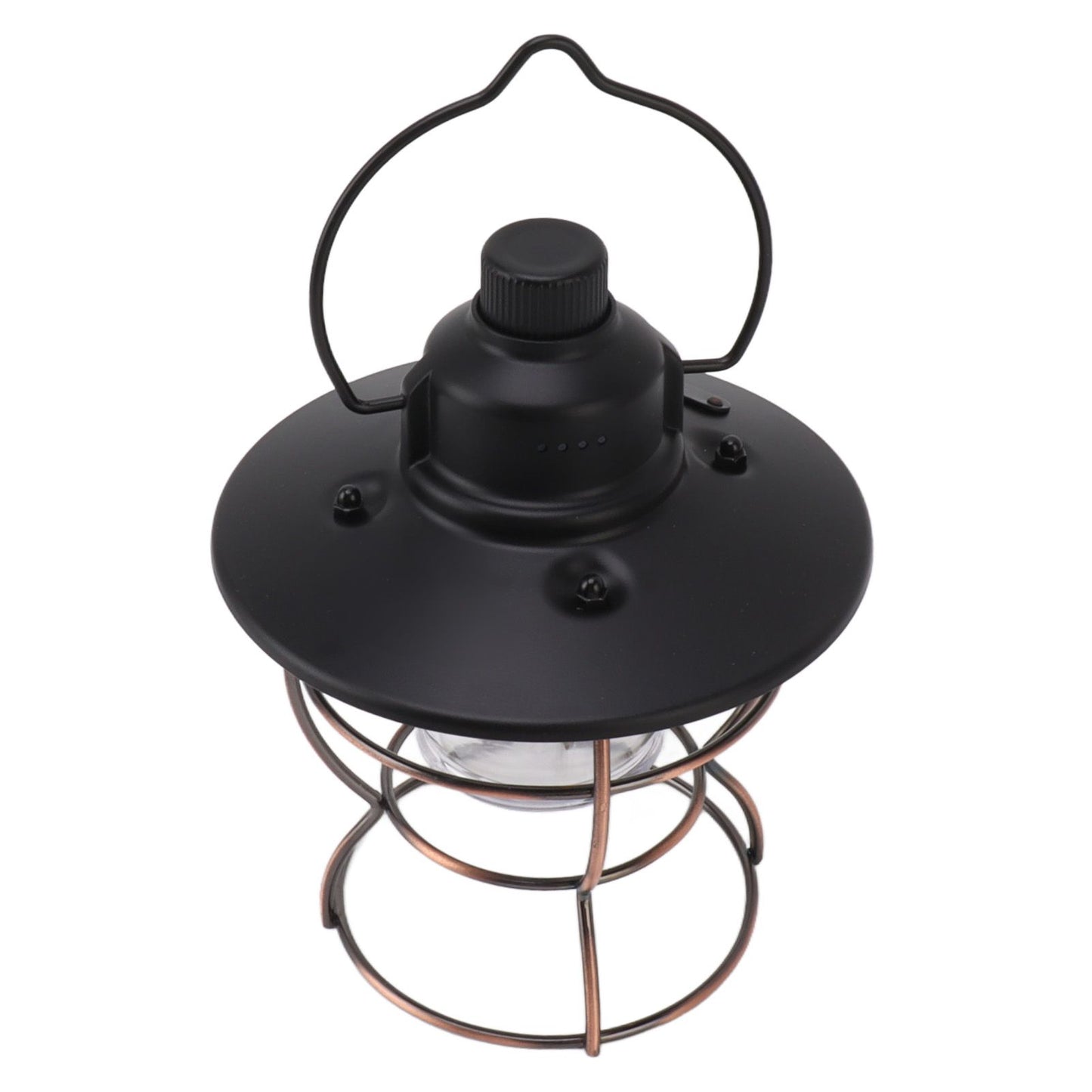 LED Camping Lantern Portable 3 Light Modes USB Charge Stepless Dimming LED Vintage Lantern for Hiking Camping Emergency