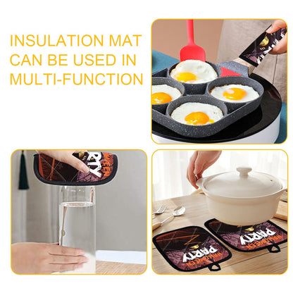 Halloween Baking Insulation Gloves Oven Microwave Oven Gloves Mat Set V1294-YM220920HR03-1-0421