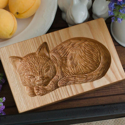 Cookie Embossing Molds Wooden Cookie Molds Biscuit Press Stamp Mold Baking Tools V1294-YM220923GW01-10-0421