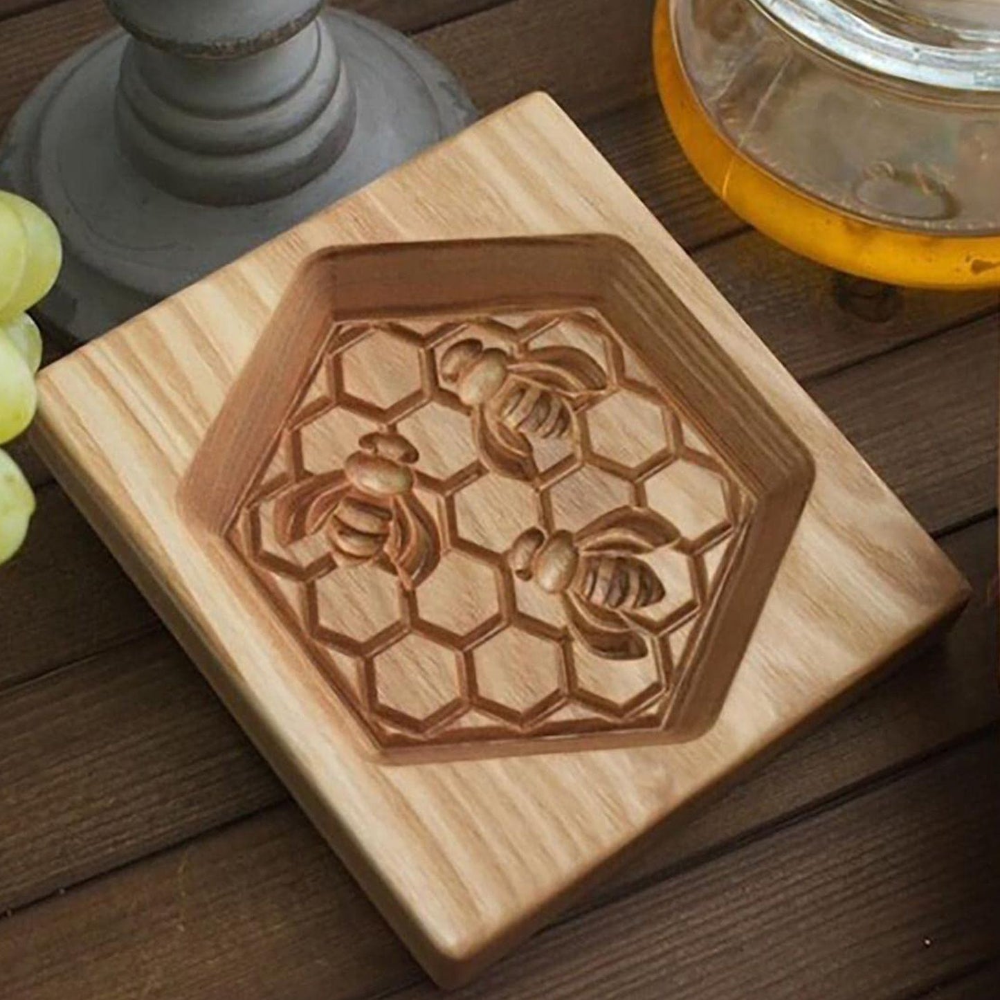 Cookie Embossing Molds Wooden Cookie Molds Biscuit Press Stamp Mold Baking Tools V1294-YM220923GW01-10-0421
