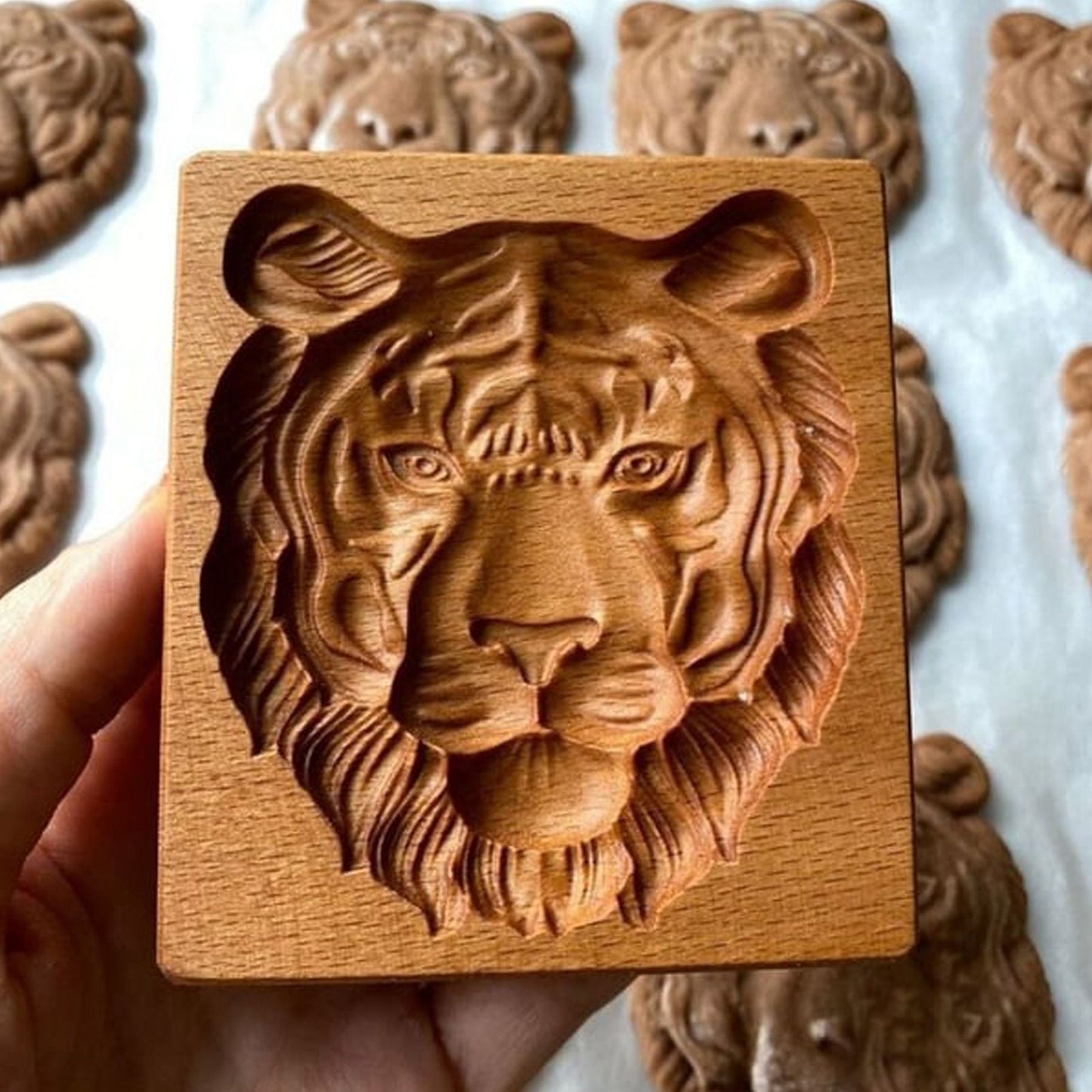 Cookie Embossing Molds Wooden Cookie Molds Biscuit Press Stamp Mold Baking Tools V1294-YM220923GW01-10-0421