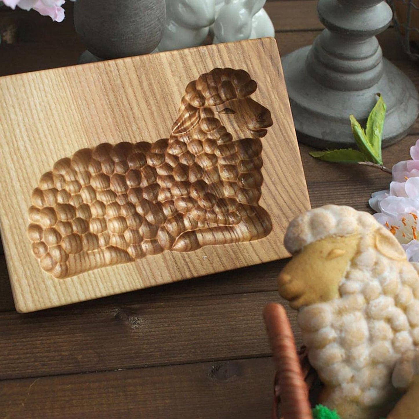 Cookie Embossing Molds Wooden Cookie Molds Biscuit Press Stamp Mold Baking Tools V1294-YM220923GW01-10-0421