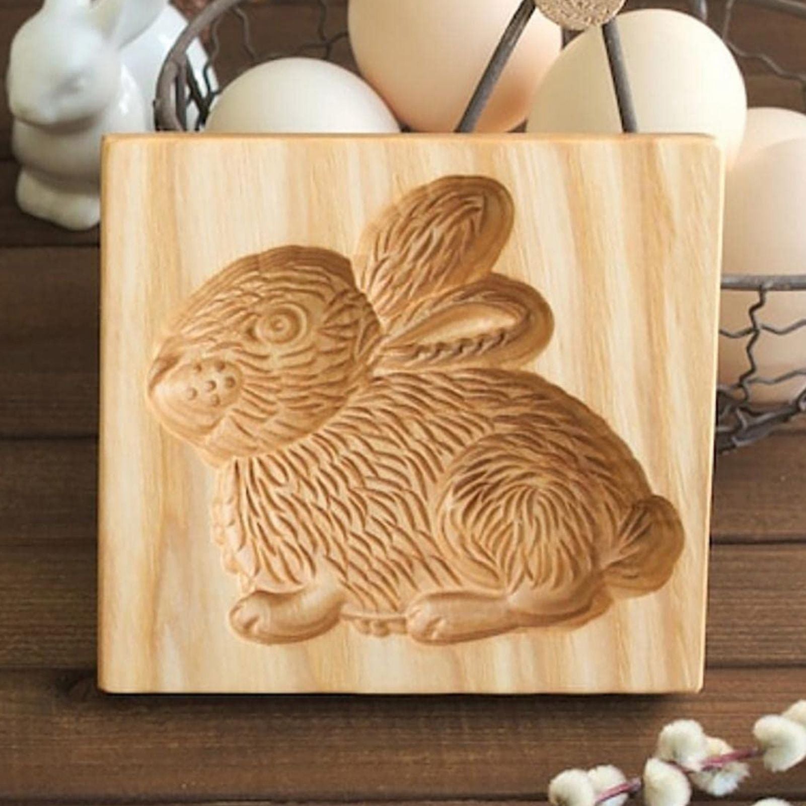 Cookie Embossing Molds Wooden Cookie Molds Biscuit Press Stamp Mold Baking Tools V1294-YM220923GW01-10-0421
