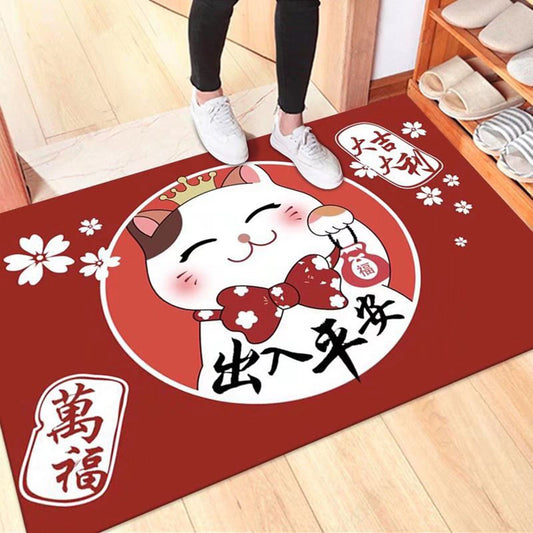 Kitchen Mat Floor Mat Rug Doormat 60x90cm Home Decoration Cat Pattern for Office Hotel V1294-YM220923HR09-2-0421