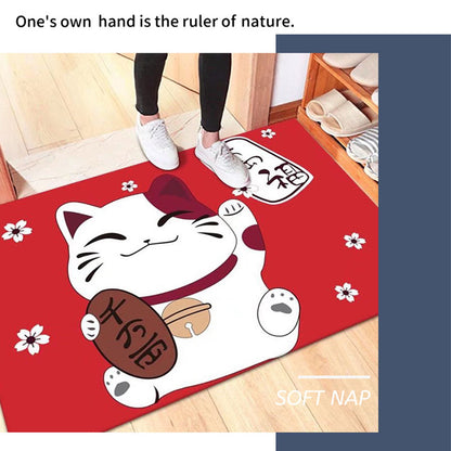 Kitchen Mat Floor Mat Rug Doormat 60x90cm Home Decoration Cat Pattern for Office Hotel V1294-YM220923HR09-2-0421