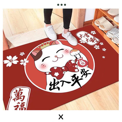 Kitchen Mat Floor Mat Rug Doormat 60x90cm Home Decoration Cat Pattern for Office Hotel V1294-YM220923HR09-2-0421