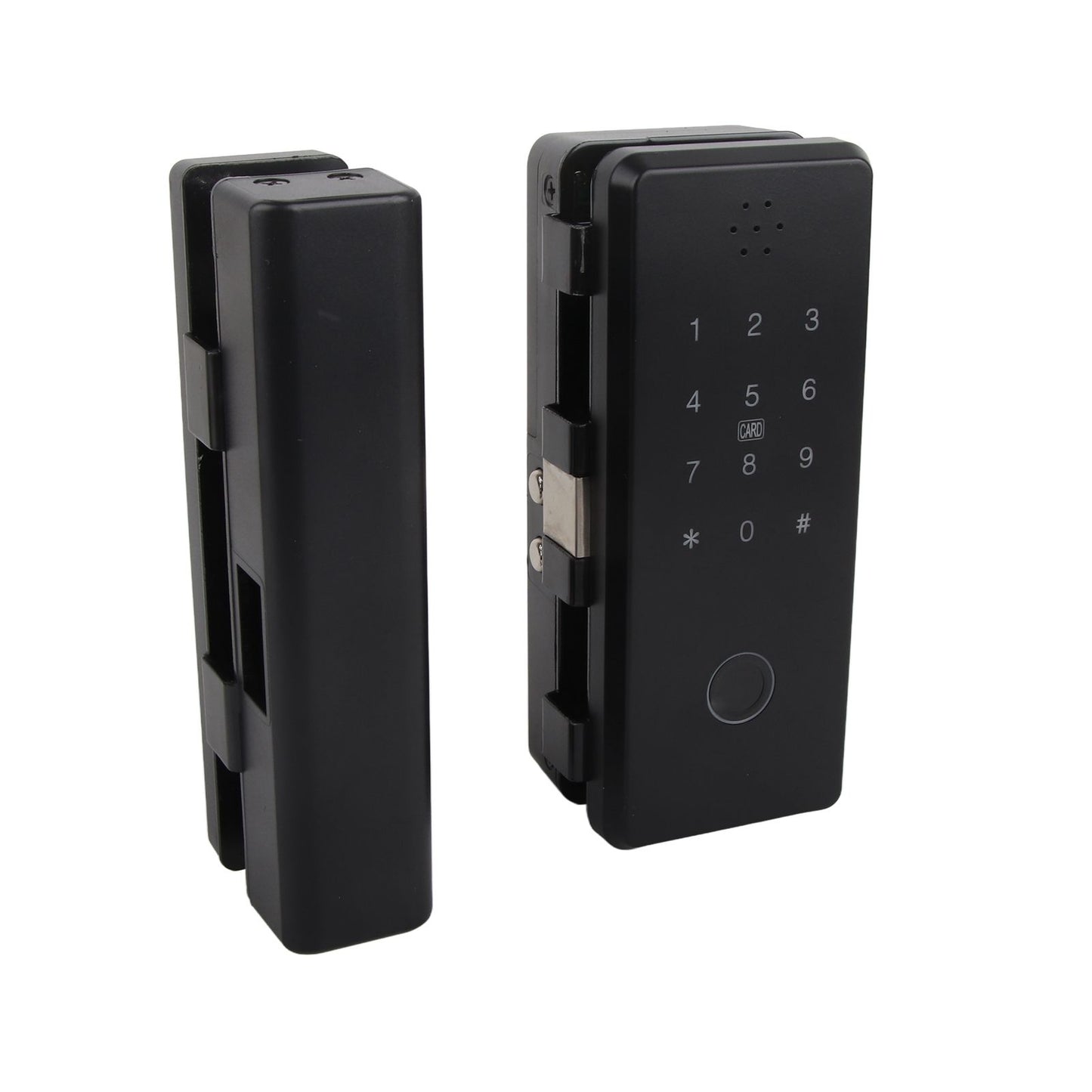 Electronic Glass Door Lock Fingerprint Keyless Entry Electronic Antitheft for Home Office V1294-YM220926SM03-1-0421