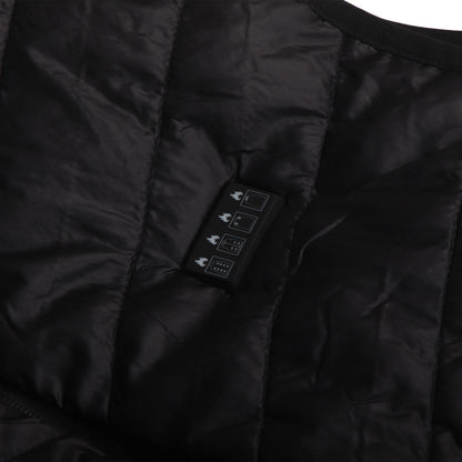 Heated Vest with USB Port Black 4 Control 17 Zone Heating Smart Heating Vest for Outdoor Motorcycle Camping V1294-YM220926ZSX02-5-0421