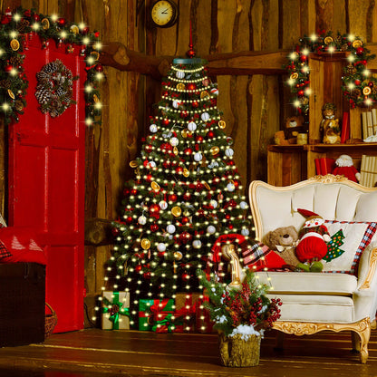 Christmas Tree Decorative Lights String Garden Layout Waterfall Lights Party Camping Atmosphere Lights LED V1294-YM220928FB02-1-0421