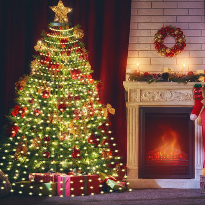 Christmas Tree Decorative Lights String Garden Layout Waterfall Lights Party Camping Atmosphere Lights LED V1294-YM220928FB02-1-0421